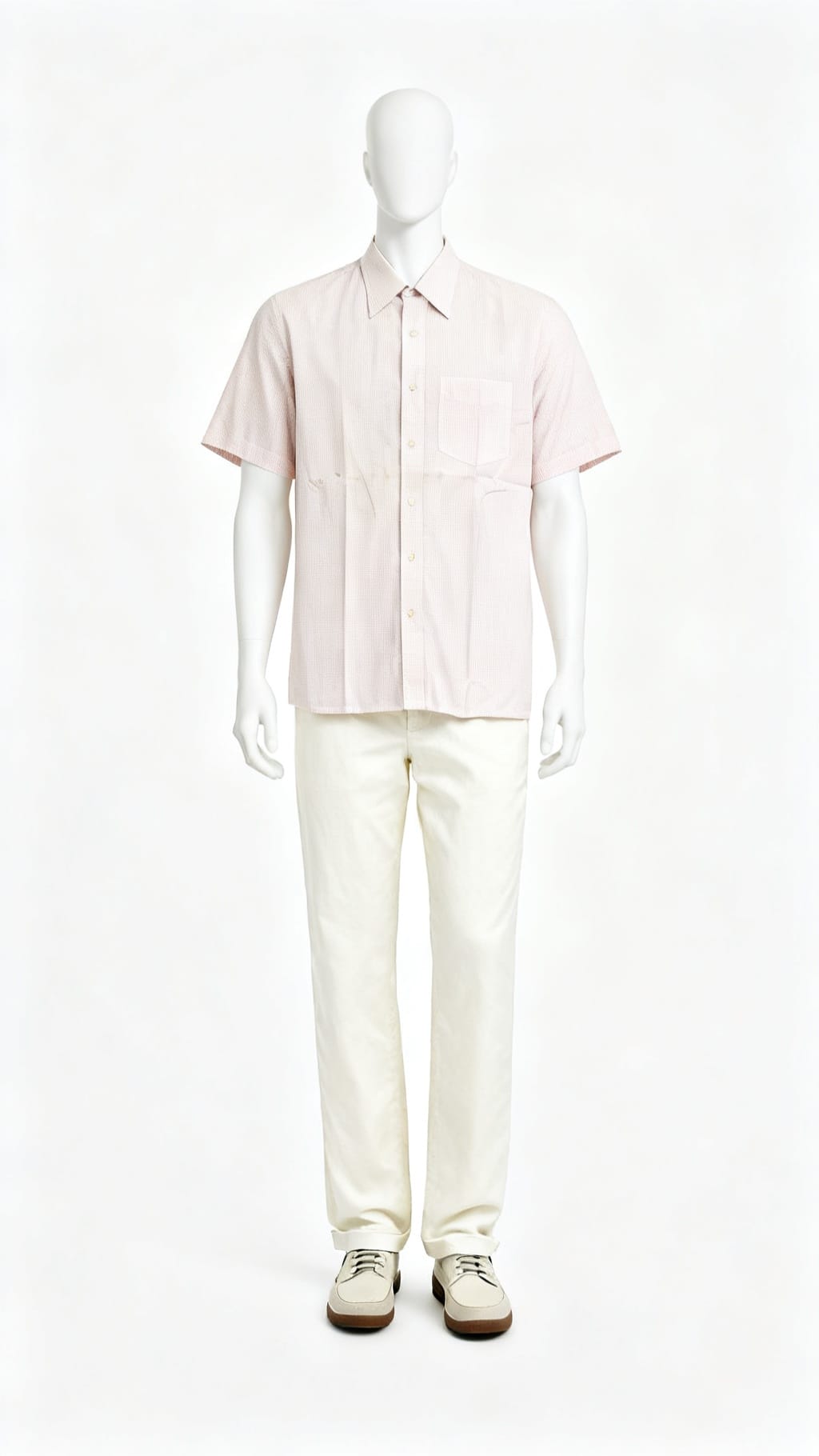 Light Pink Checked Shirt