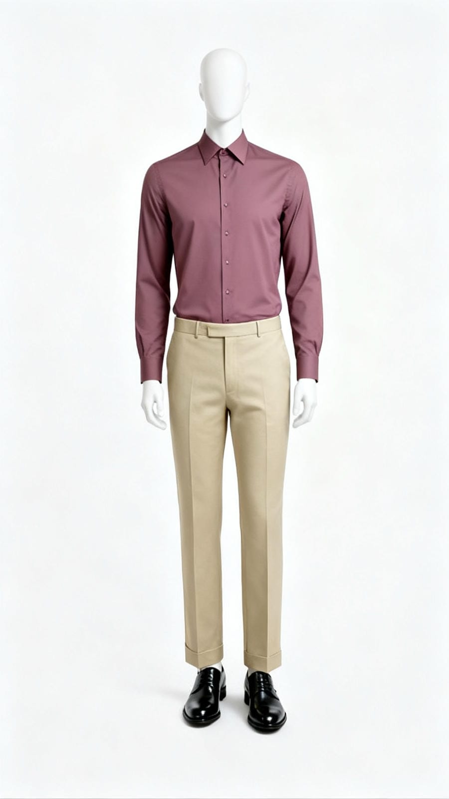 Men Beige Formal Trouser