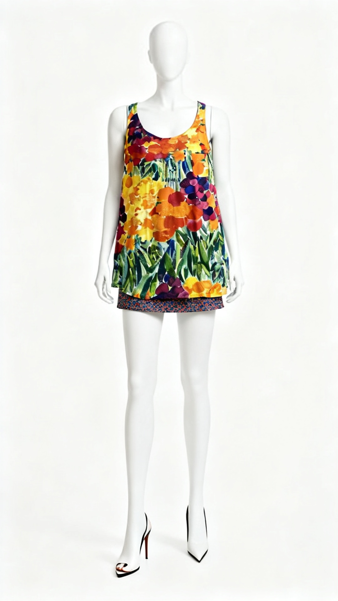 Women's Floral Print Sleeveless Top