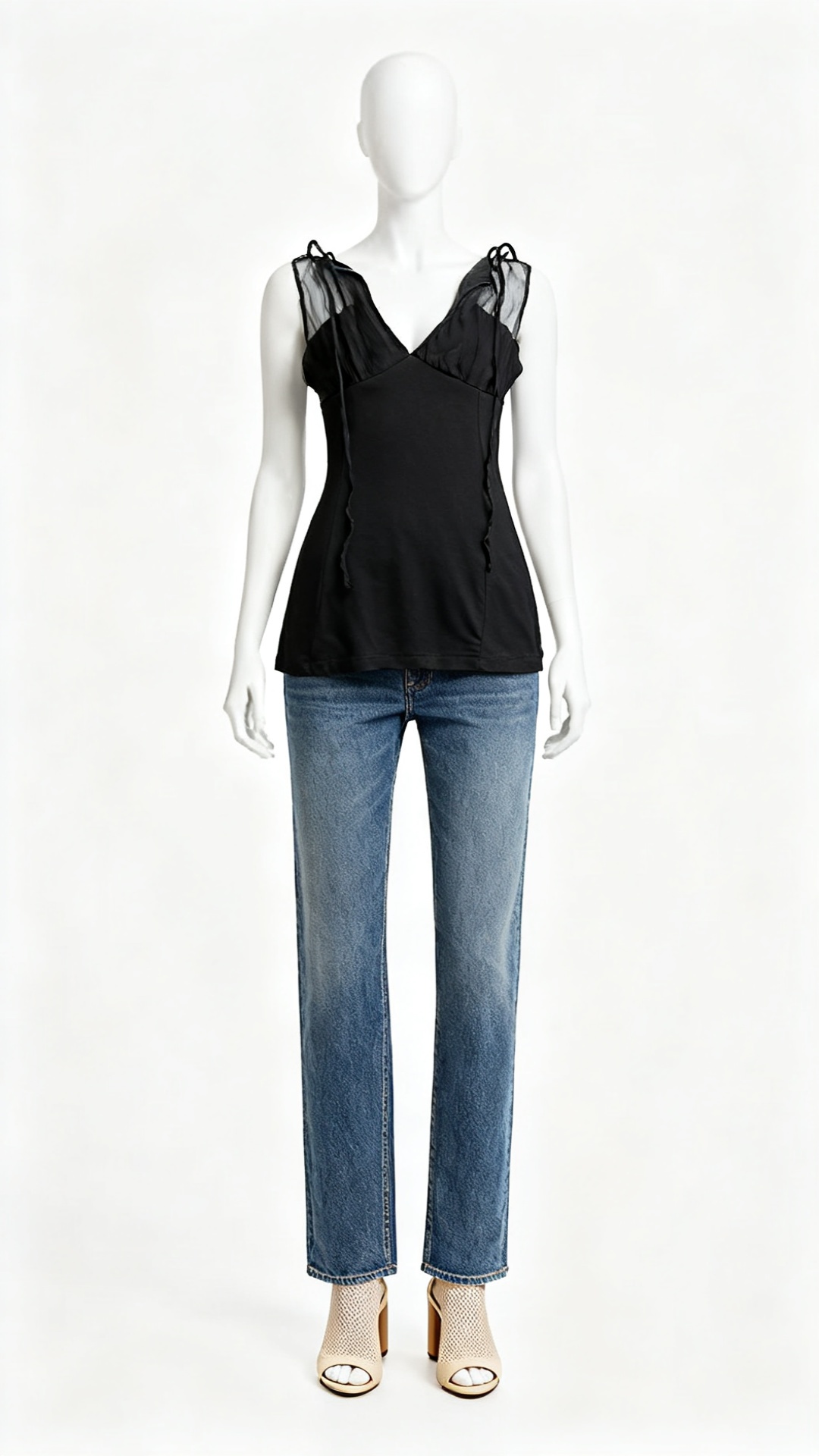 Women's Sheer Panel Cami